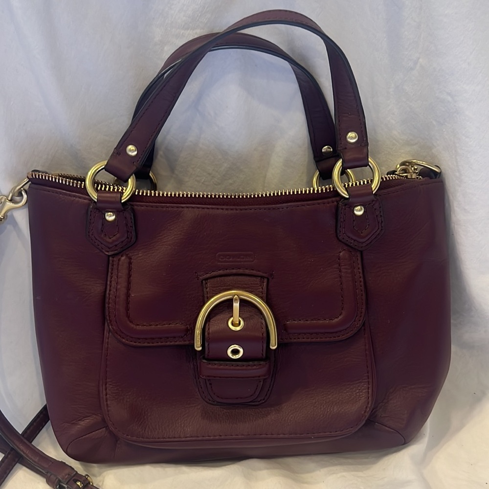 Coach leather crossbody bag
